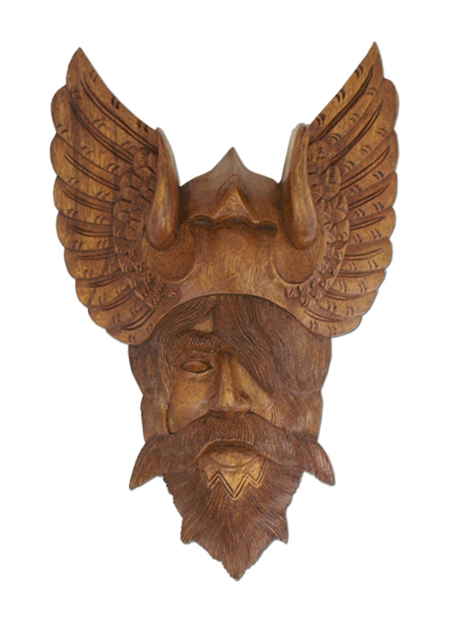 foto Odin, hand-carved wood